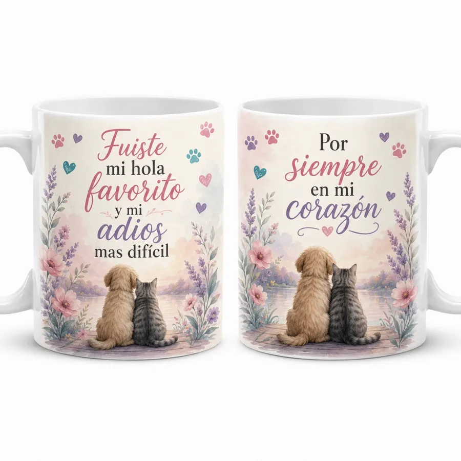 Mug Mascotas Por Siempre En Mi Corazon · Mascotas